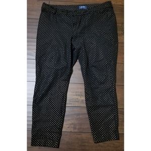 EUC Size 16 Black & Gold Pixie Pant